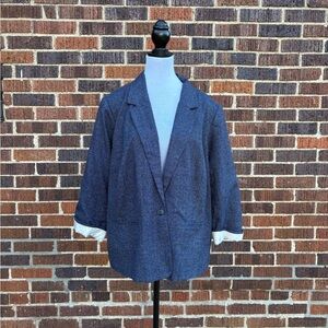 Kensie Blue Patterned Blazer